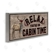 Tara Reed | Cabin Time Phrase with Deer