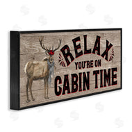 Tara Reed | Cabin Time Phrase with Deer