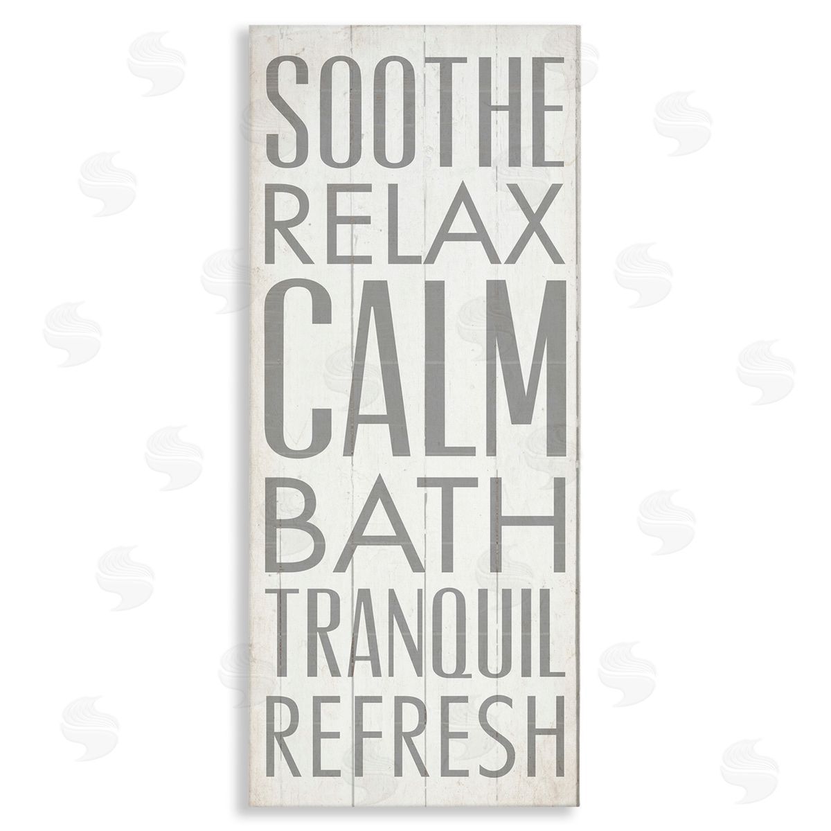 Soothe Calm Relax Bath Bathroom Canvas Wall Art, Home Decor by Dallas Drotz