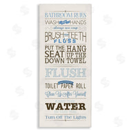 Stephanie Workman Marrott | Bathroom Rules Vintage List