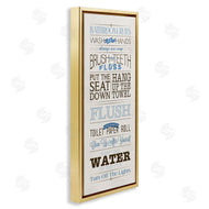 Stephanie Workman Marrott | Bathroom Rules Vintage List