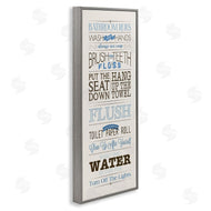 Stephanie Workman Marrott | Bathroom Rules Vintage List