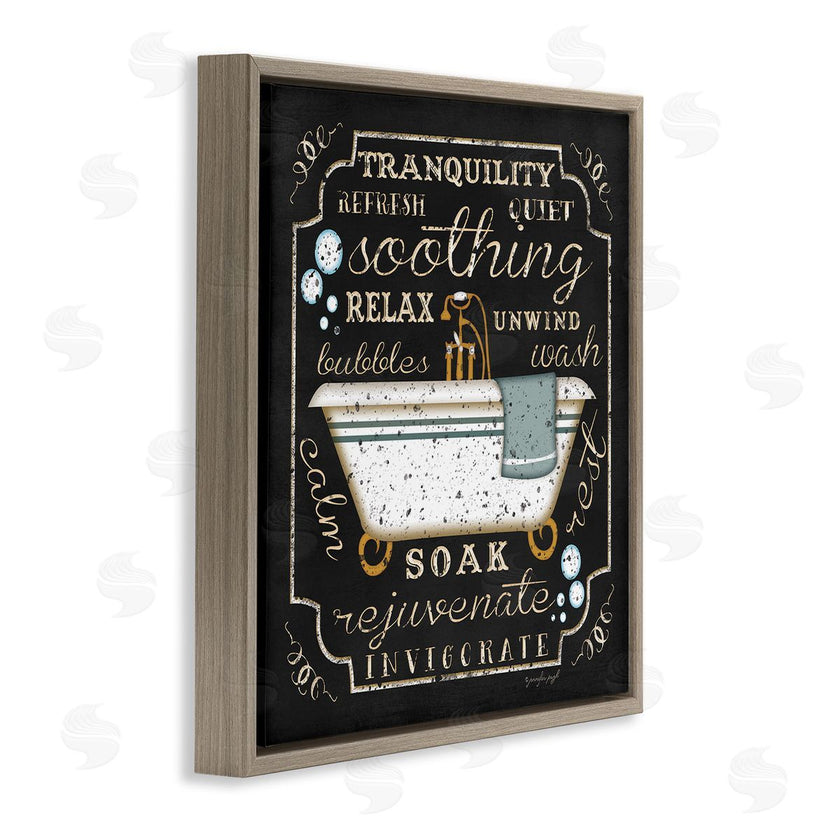 Jennifer Pugh | Country Bathtub with Various Phrases