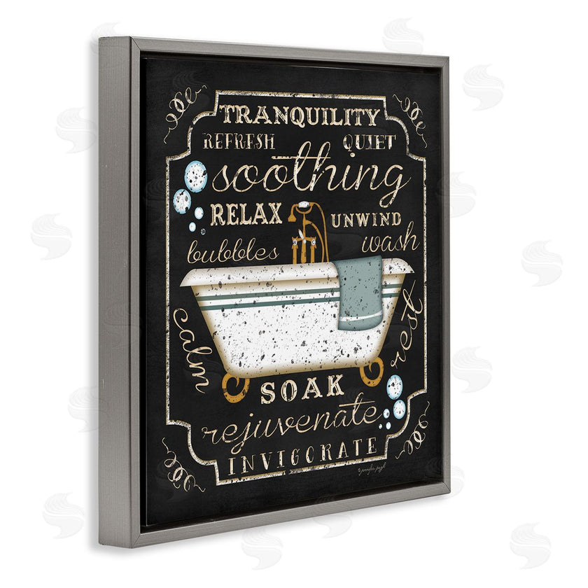 Jennifer Pugh | Country Bathtub with Various Phrases