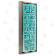Anna Quach | Bathroom Rules on Turquoise