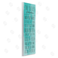 Anna Quach | Bathroom Rules on Turquoise