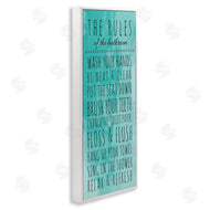 Anna Quach | Bathroom Rules on Turquoise