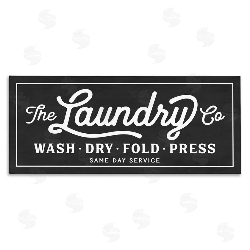 Lettered and Lined | Vintage Laundry Sign Cursive Typography
