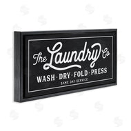 Lettered and Lined | Vintage Laundry Sign Cursive Typography