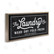 Lettered and Lined | Vintage Laundry Sign Cursive Typography