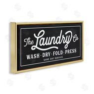 Lettered and Lined | Vintage Laundry Sign Cursive Typography