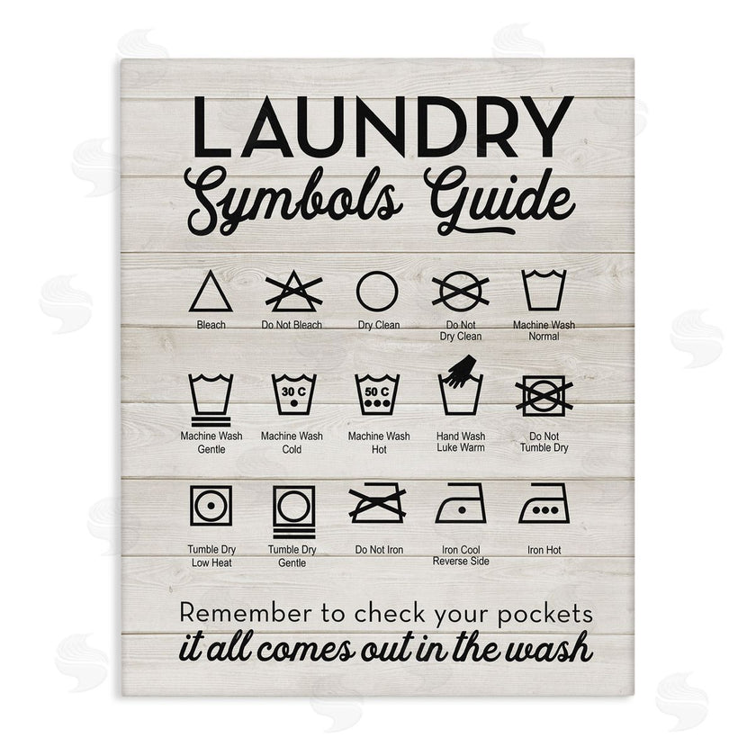 Lettered and Lined | Rustic Laundry Symbols Guide