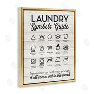Lettered and Lined | Rustic Laundry Symbols Guide