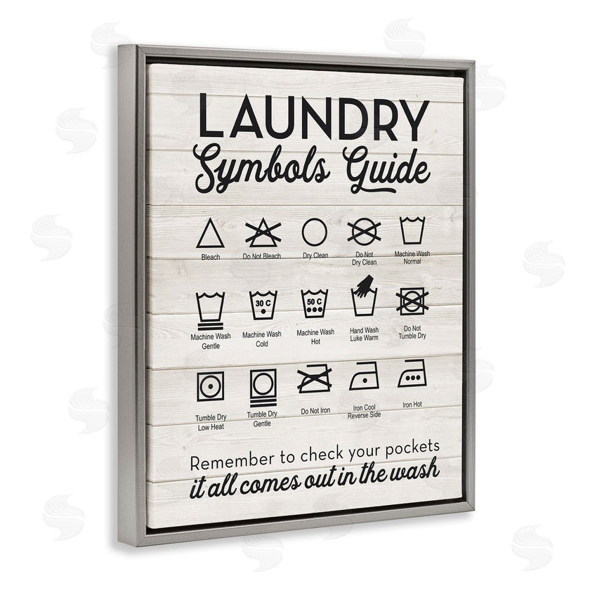 Lettered and Lined | Rustic Laundry Symbols Guide