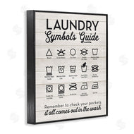 Lettered and Lined | Rustic Laundry Symbols Guide
