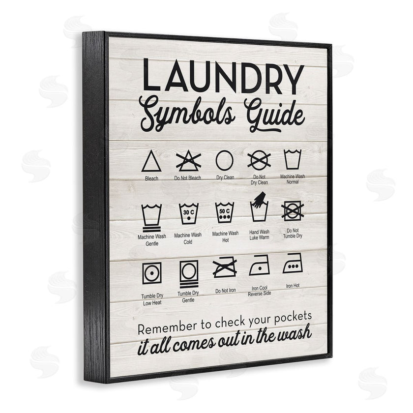 Lettered and Lined | Rustic Laundry Symbols Guide