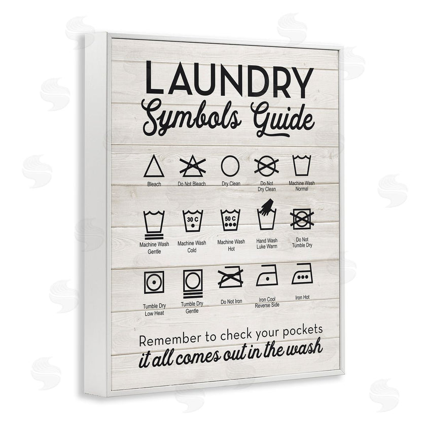 Lettered and Lined | Rustic Laundry Symbols Guide