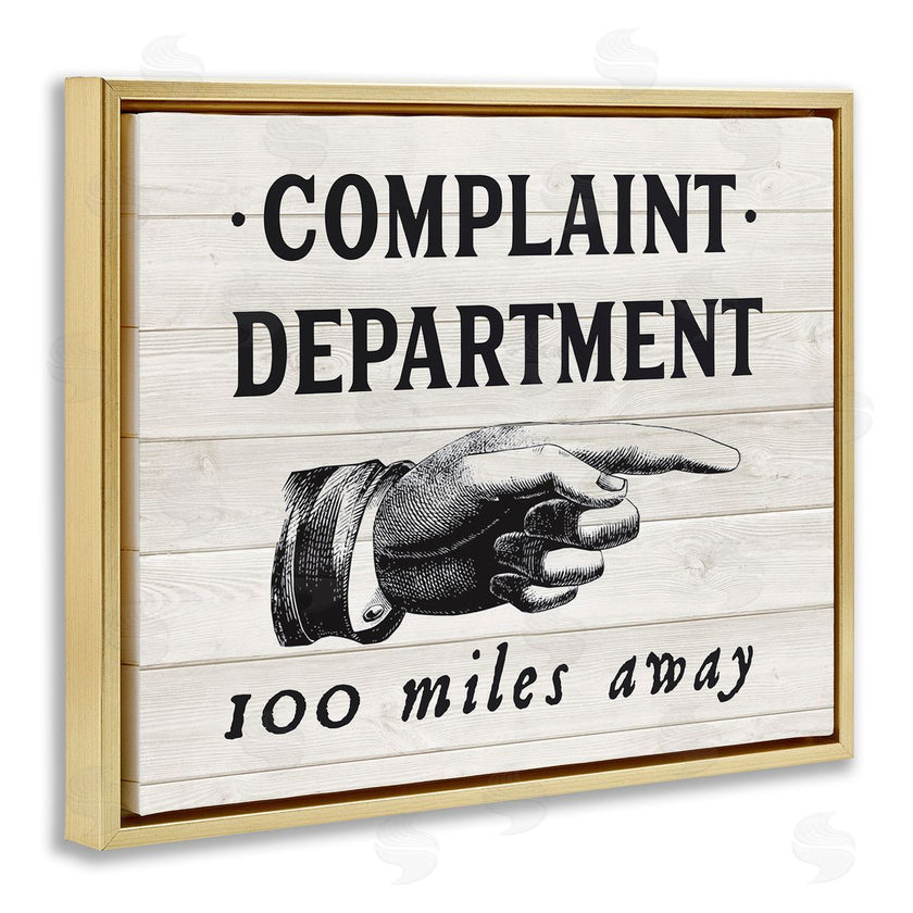 Lettered and Lined | Complaint Department 100 Miles Away
