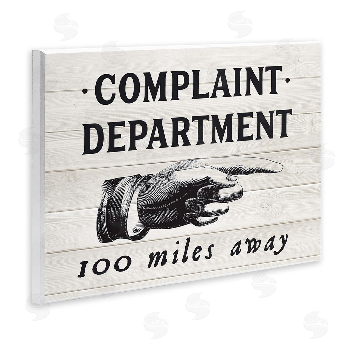 Complaint Department 100 Miles Away Wood Plaque Wall Art, Home Decor by Lettered and Lined