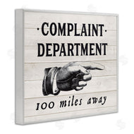 Lettered and Lined | Complaint Department 100 Miles Away