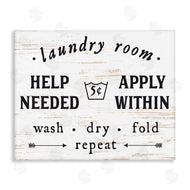 Lettered and Lined | Laundry Room Help Needed