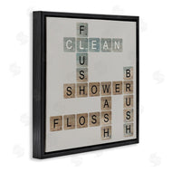 Longfellow Designs | Scrabble Bathroom Illustration