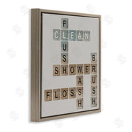 Longfellow Designs | Scrabble Bathroom Illustration