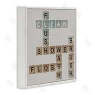 Longfellow Designs | Scrabble Bathroom Illustration