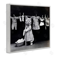 Stupell Studio | Kitten Does The Laundry