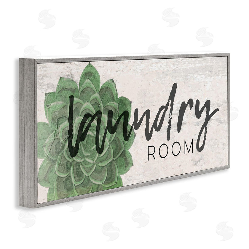 Jessica Mundo | Laundry Room Green Succulent