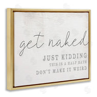 Stupell Studio | Get Naked Half Bath Humor