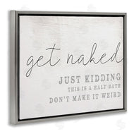 Stupell Studio | Get Naked Half Bath Humor