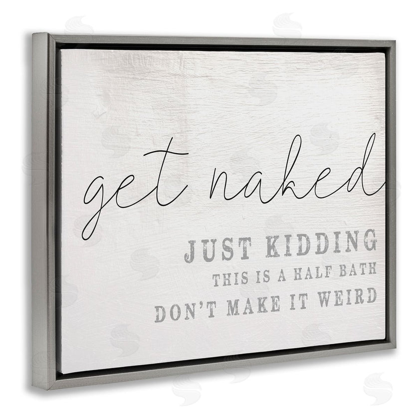 Stupell Studio | Get Naked Half Bath Humor