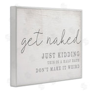 Stupell Studio | Get Naked Half Bath Humor