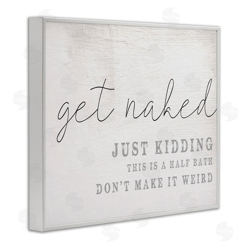 Stupell Studio | Get Naked Half Bath Humor