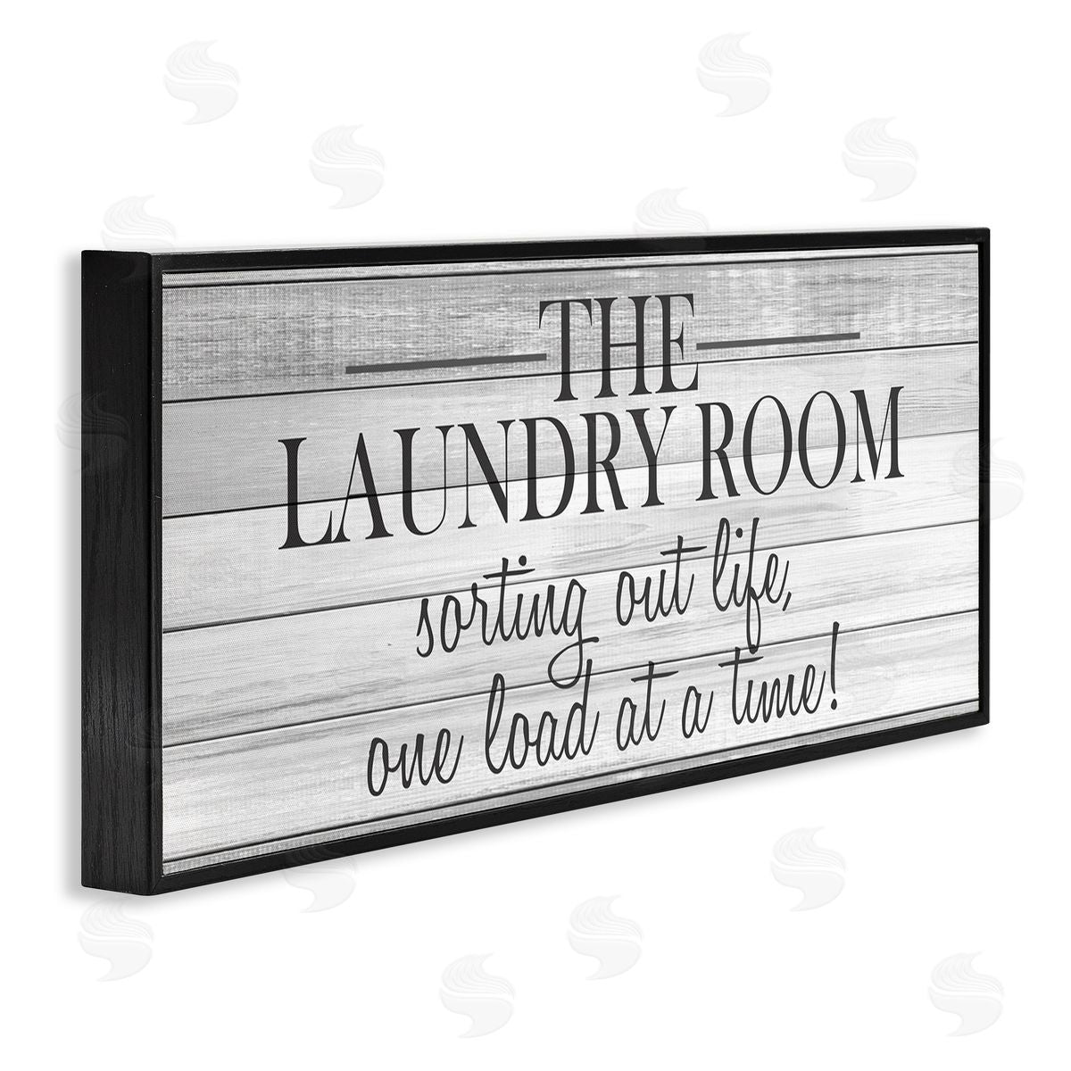 Laundry Sorting Out Life Black Frame Print Wall Art, Home Decor by Kimberly Allen