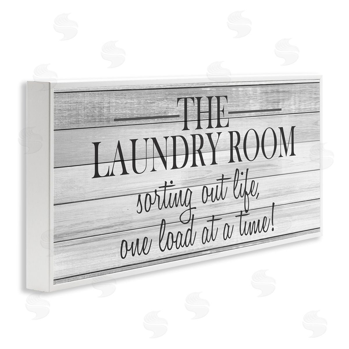 Laundry Sorting Out Life White Frame Print Wall Art, Home Decor by Kimberly Allen