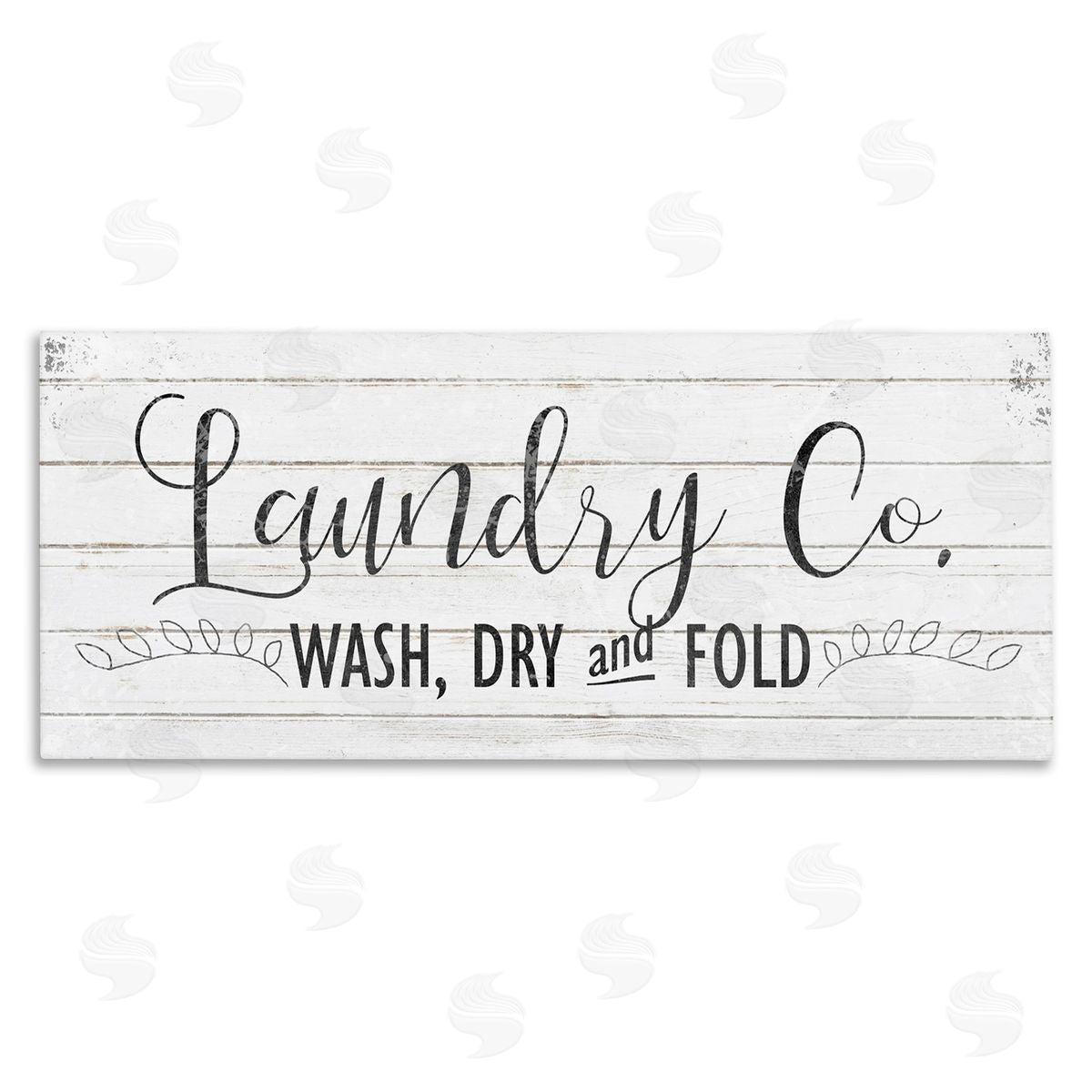 Laundry Wash Dry & Fold Canvas Wall Art, Home Decor by Kimberly Allen