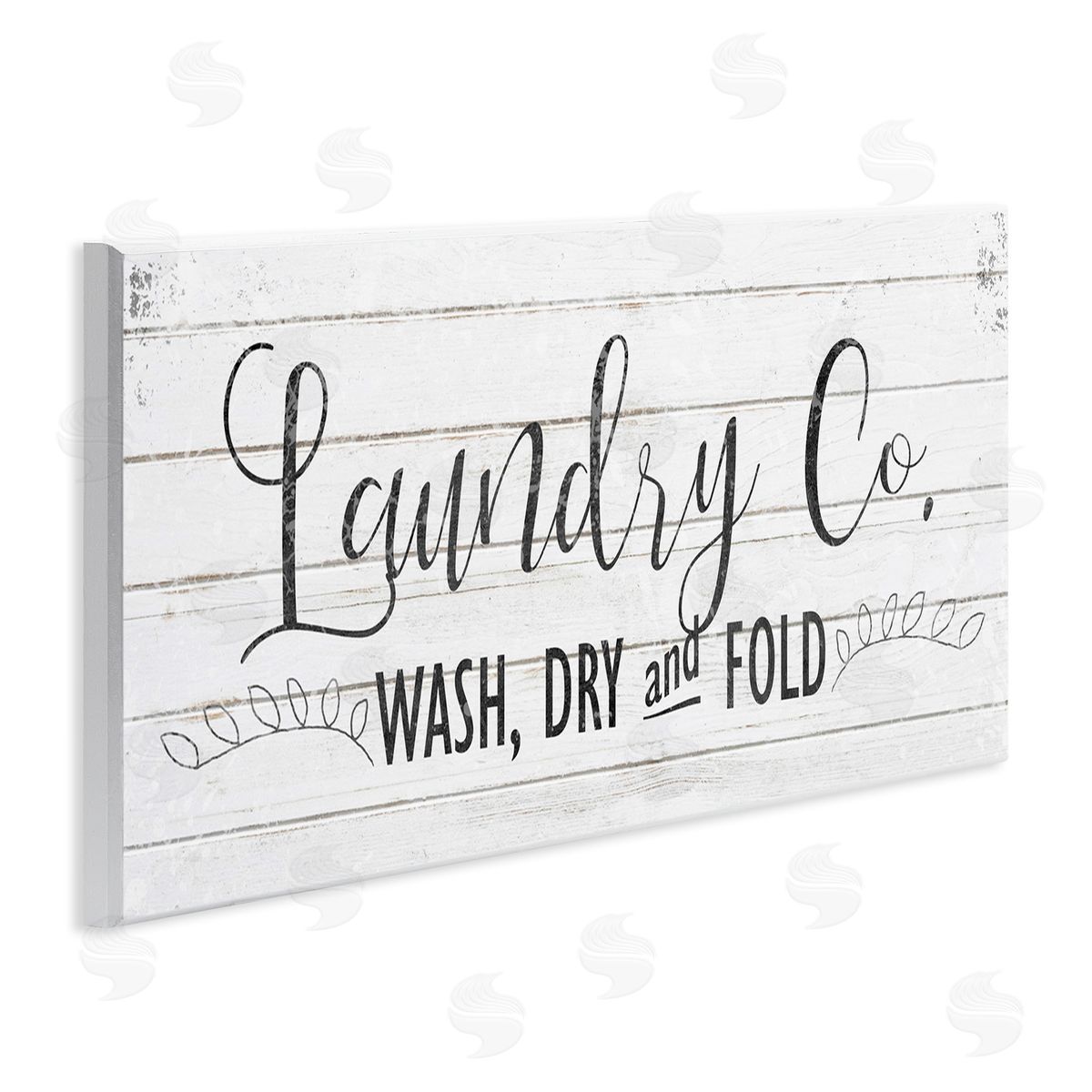 Laundry Wash Dry & Fold Wood Plaque Wall Art, Home Decor by Kimberly Allen