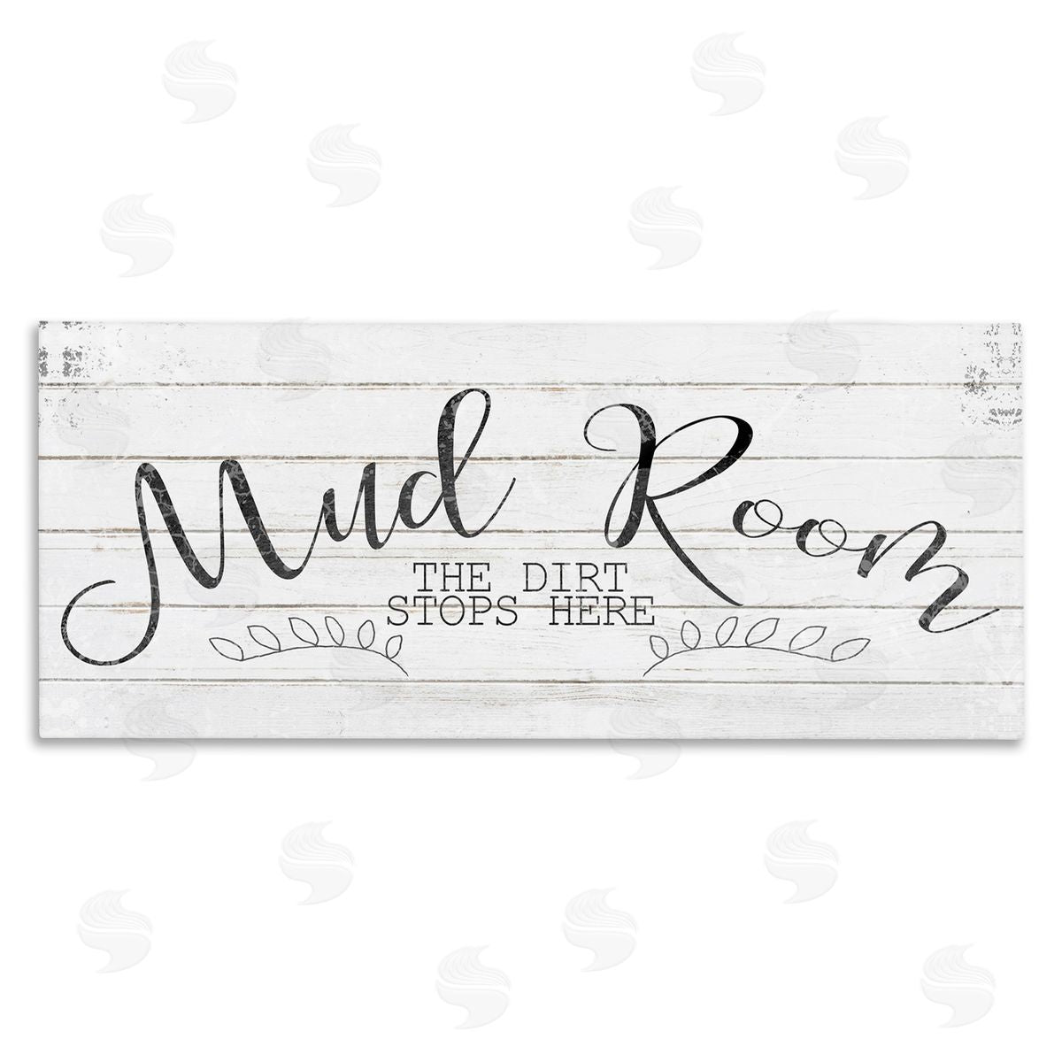 Mud Room Dirt Stops Here Canvas Wall Art, Home Decor by Kimberly Allen