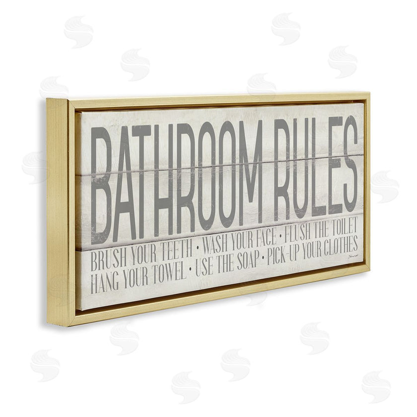 Stephanie Workman Marrott | Planked Style Bathroom Rules