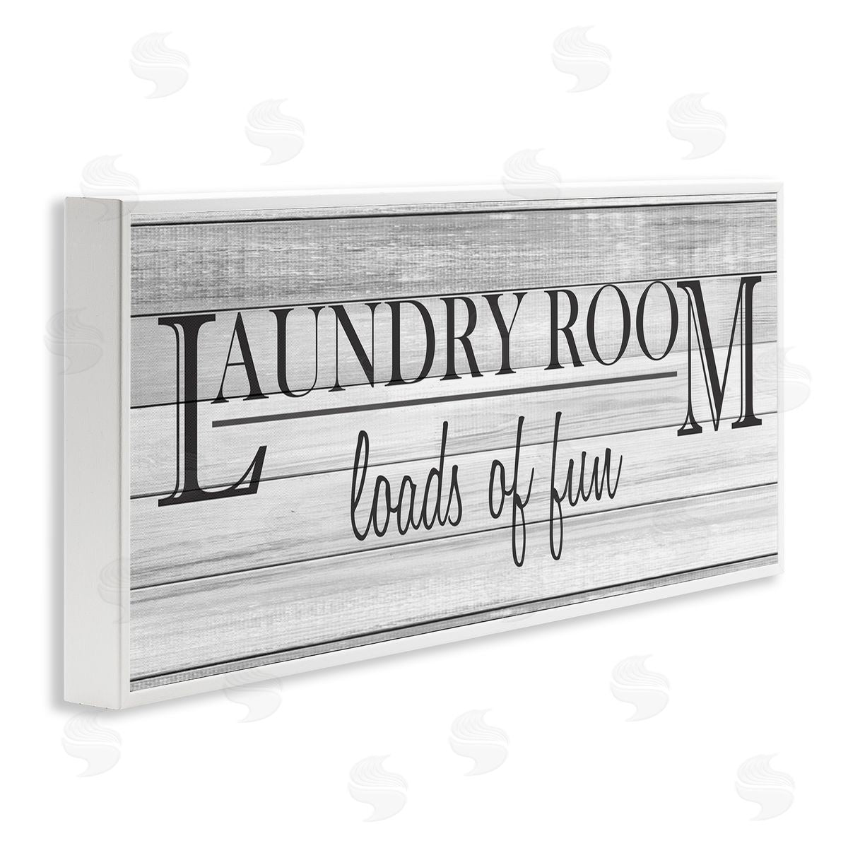 Fun Laundry Room Funny Bathroom White Frame Print Wall Art, Home Decor by Kimberly Allen