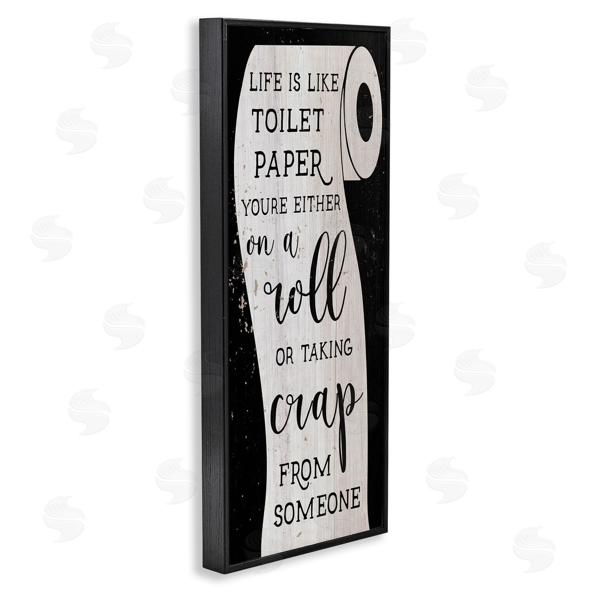 Like Toilet Paper Funny Bathroom Black Frame Print Wall Art, Home Decor by Stupell Studio