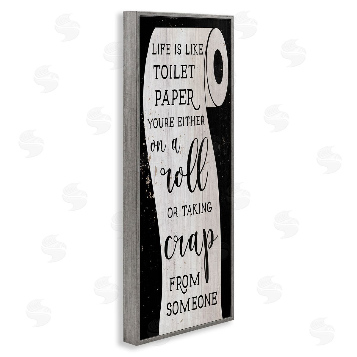 Like Toilet Paper Funny Bathroom Grey Frame Print Wall Art, Home Decor by Stupell Studio