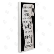 Stupell Studio | Like Toilet Paper Funny Bathroom