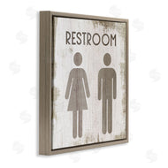 Stupell Studio | Vintage Restroom People Silhouettes