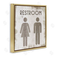 Stupell Studio | Vintage Restroom People Silhouettes