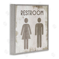 Stupell Studio | Vintage Restroom People Silhouettes