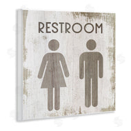 Stupell Studio | Vintage Restroom People Silhouettes