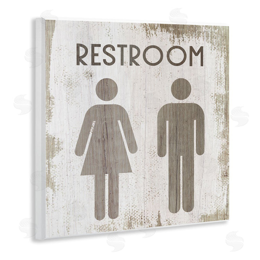 Stupell Studio | Vintage Restroom People Silhouettes